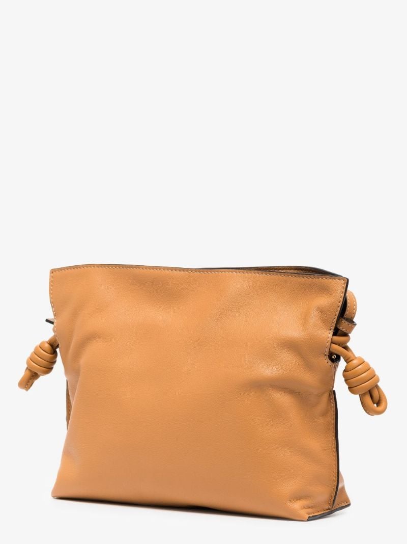 Brown Leather Mini Clutch Bag