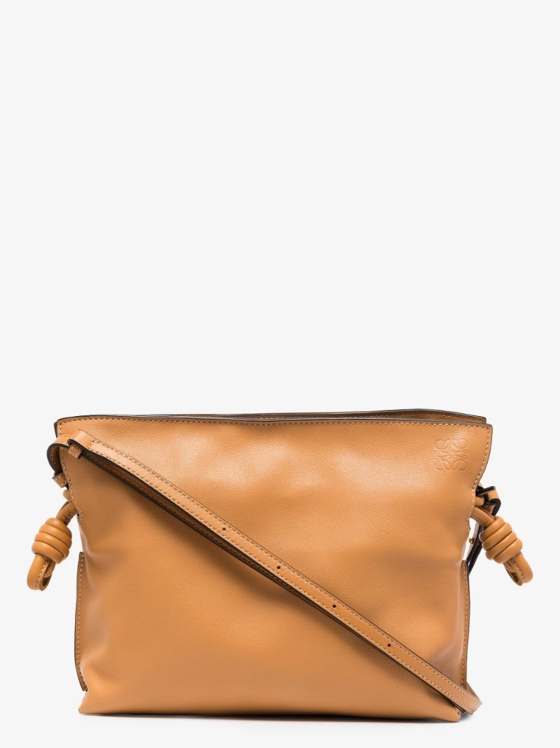 Brown Leather Mini Clutch Bag