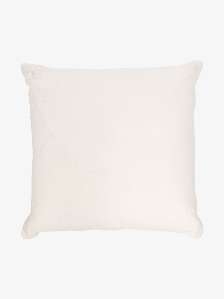 Neutral Lsd Beaded Linen Cushion