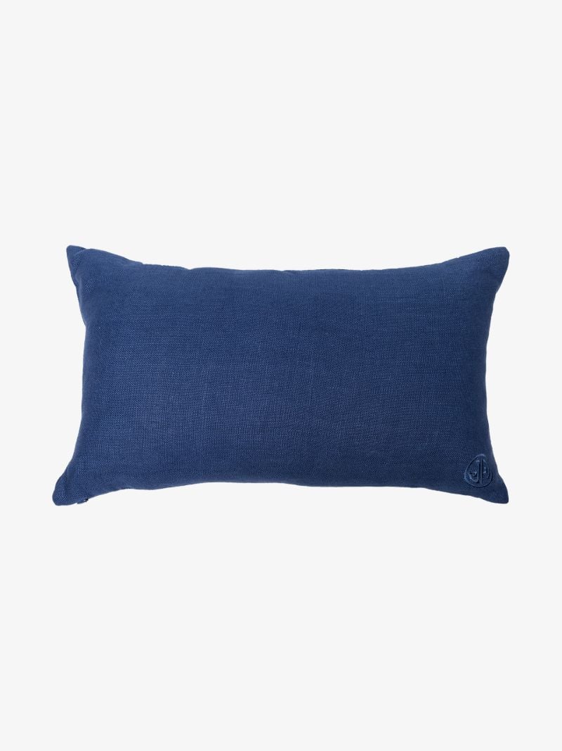 Blue Quaaludes Beaded Rectangular Cushion
