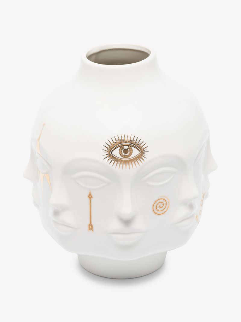 White Gilded Dora Maar Vase