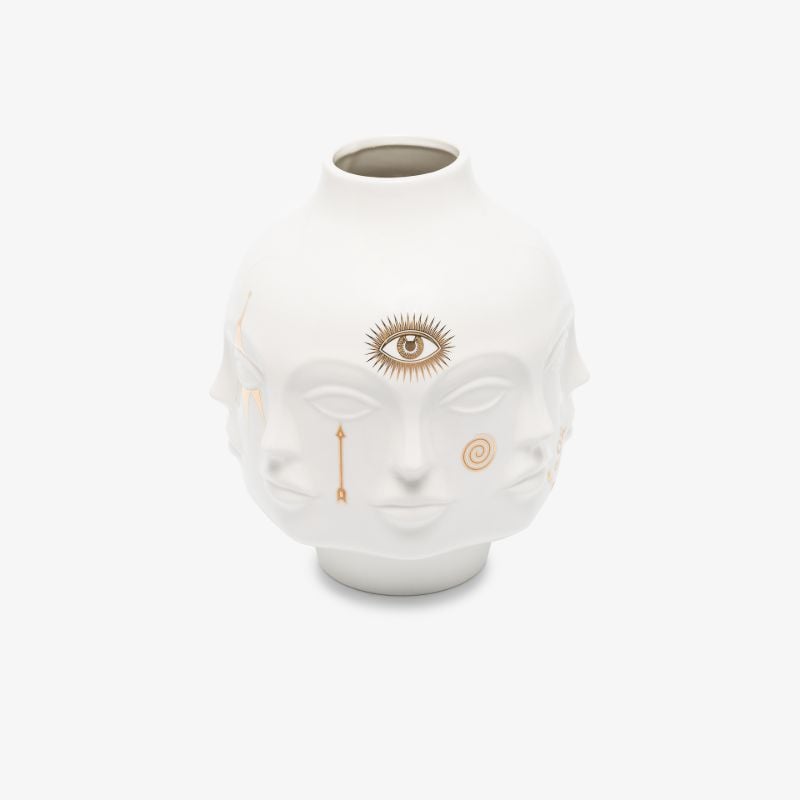 White Gilded Dora Maar Vase