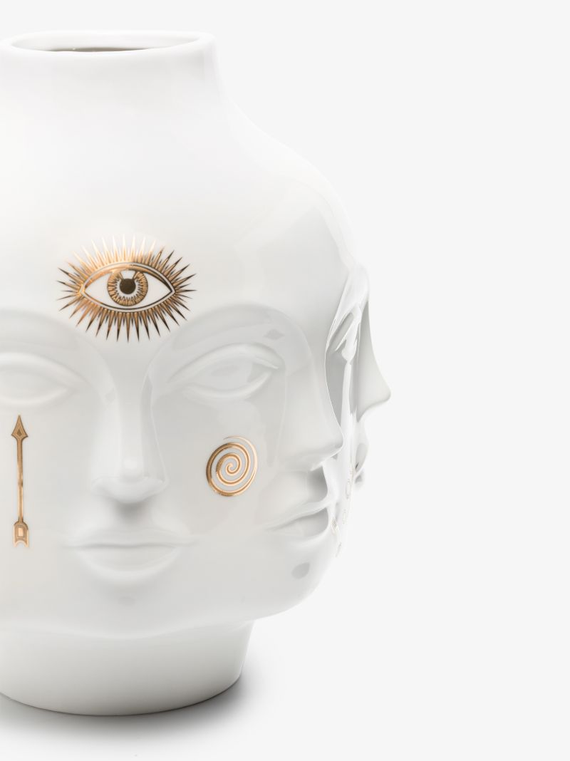 White Gilded Dora Maar Vase