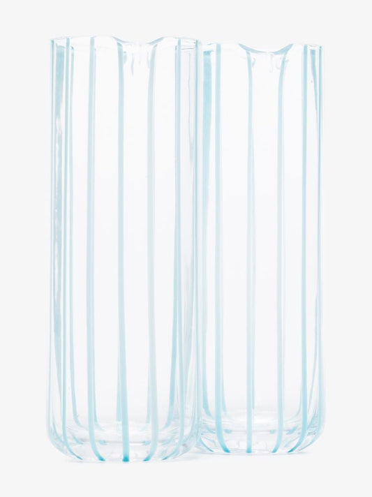 Blue Cabana Glass Pitcher