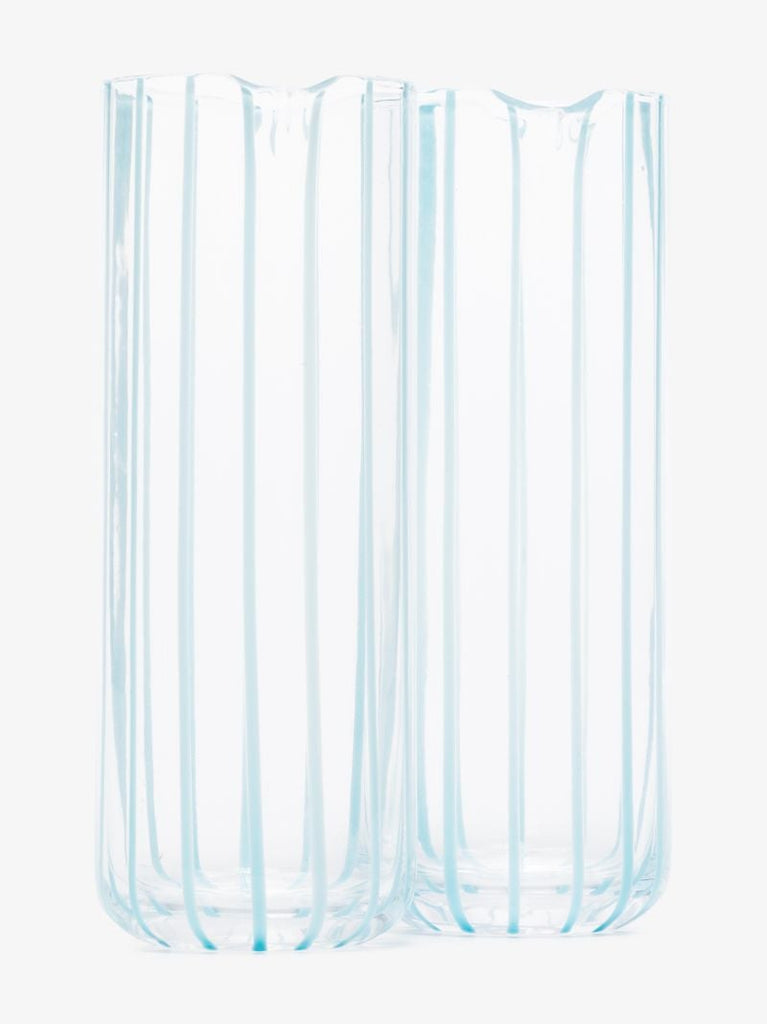 Blue Cabana Glass Pitcher