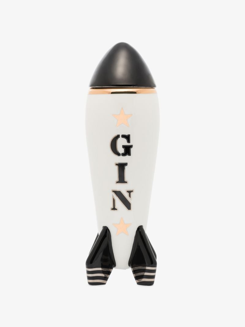 White Ceramic Rocket Gin Decanter
