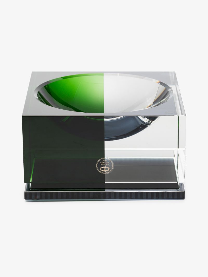 Green Denver Large Crystal Bowl