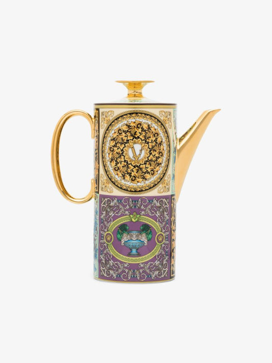 Multicoloured Baroque Porcelain Teapot