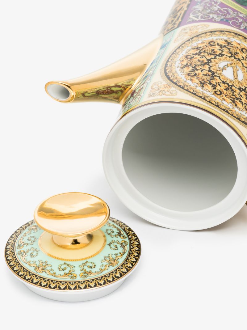 Multicoloured Baroque Porcelain Teapot
