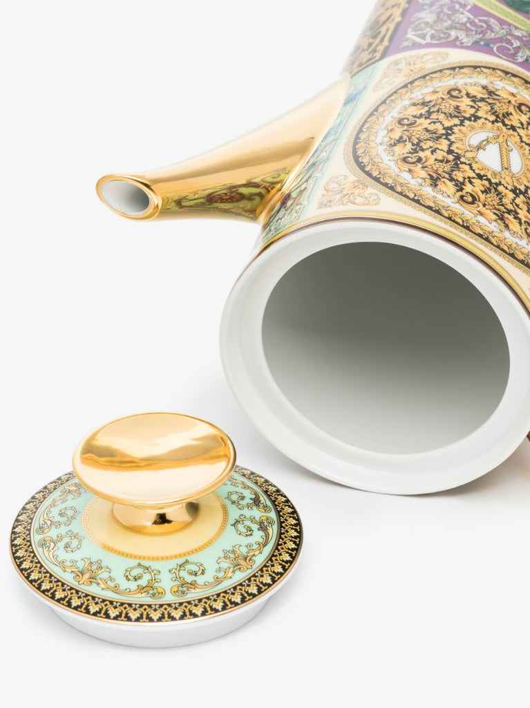 Multicoloured Baroque Porcelain Teapot