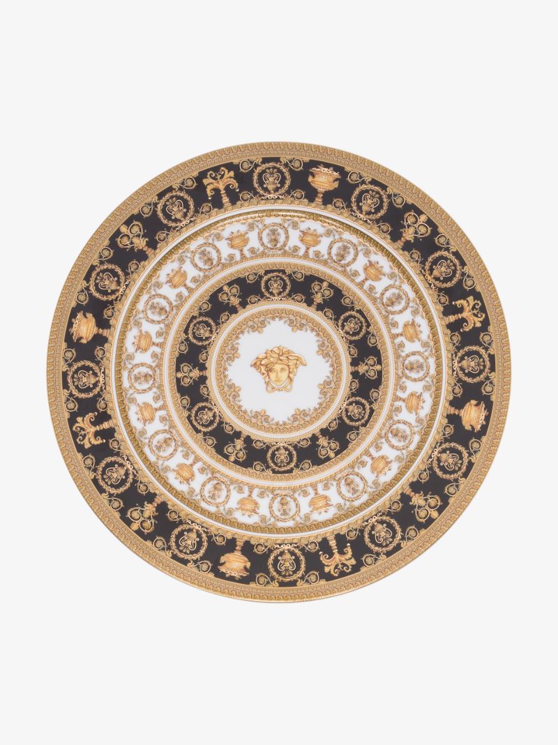 Gold I Love Baroque Charger Plate