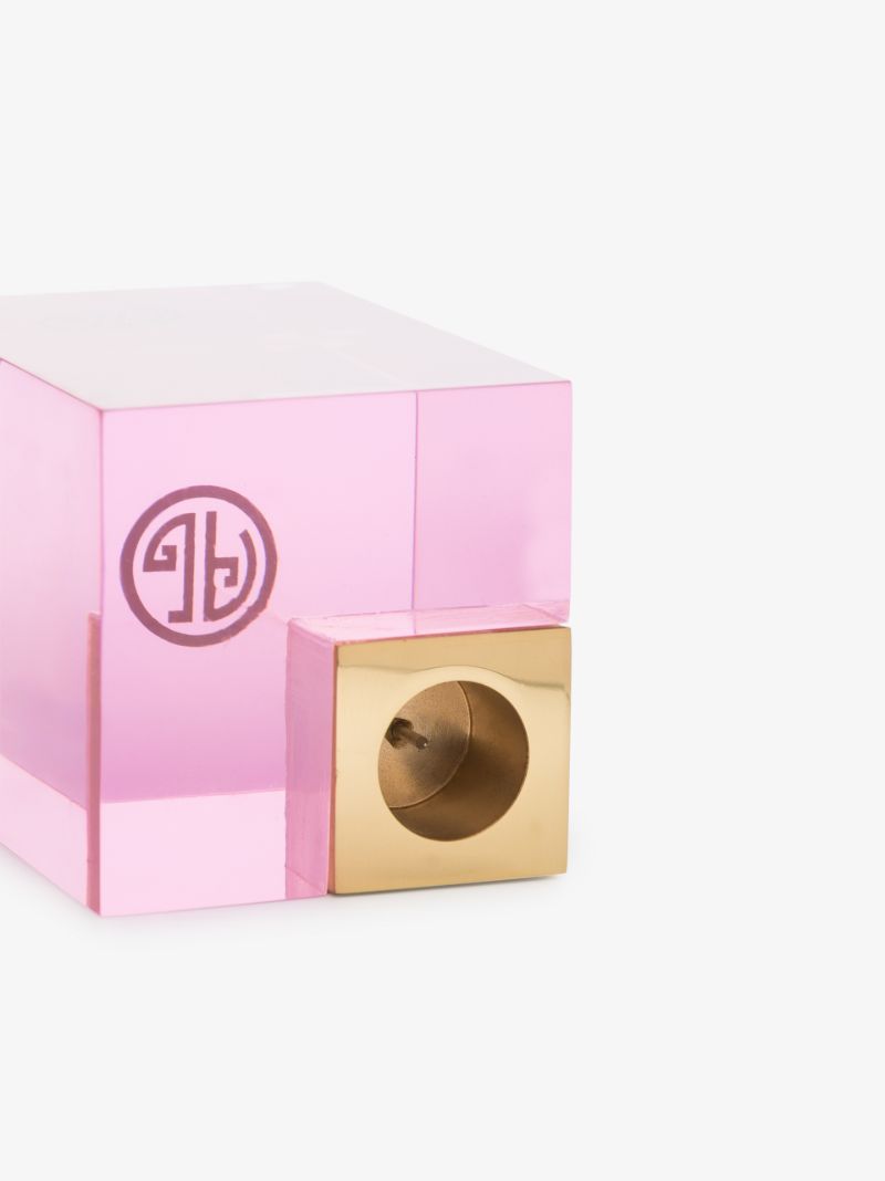 Pink Monte Carlo Candle Holder