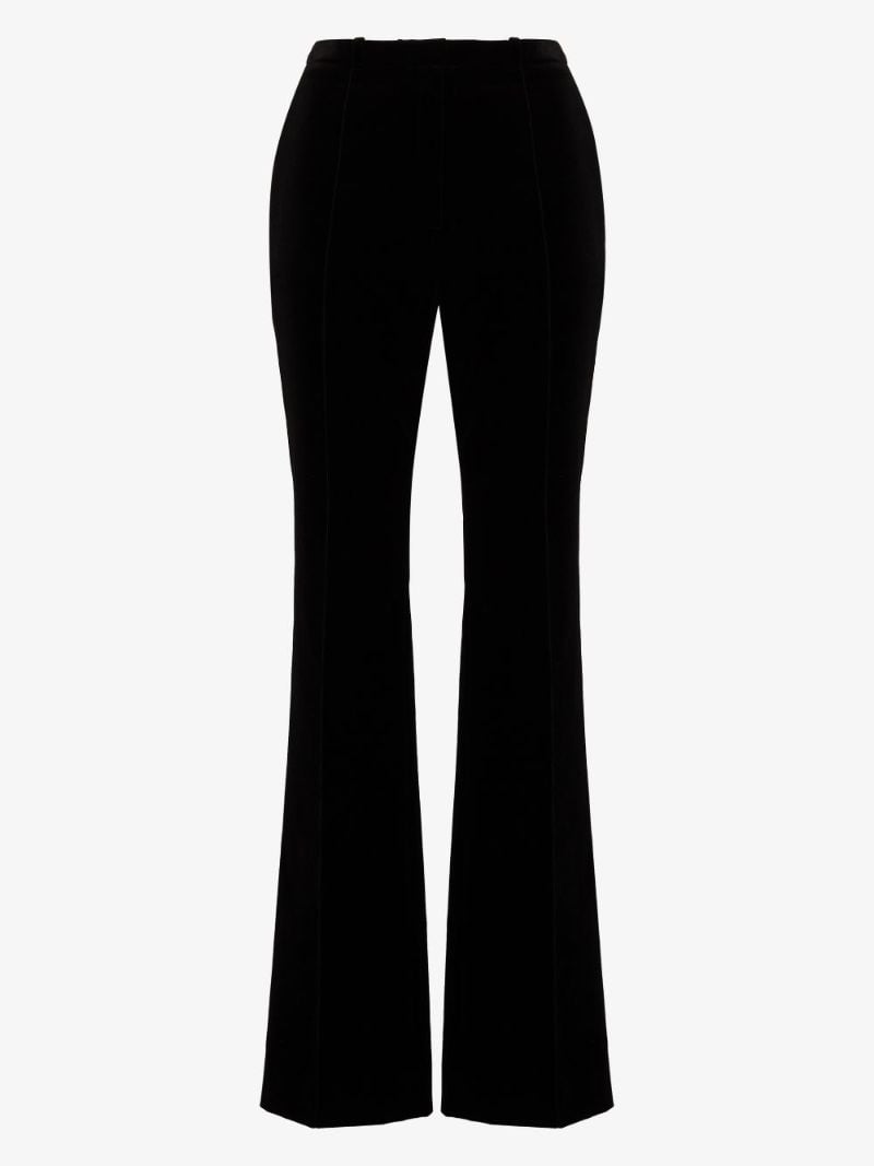 Slim Leg Velvet Trousers
