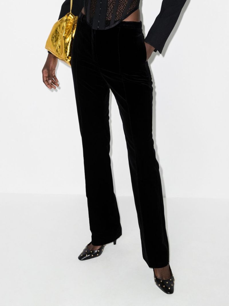 Slim Leg Velvet Trousers
