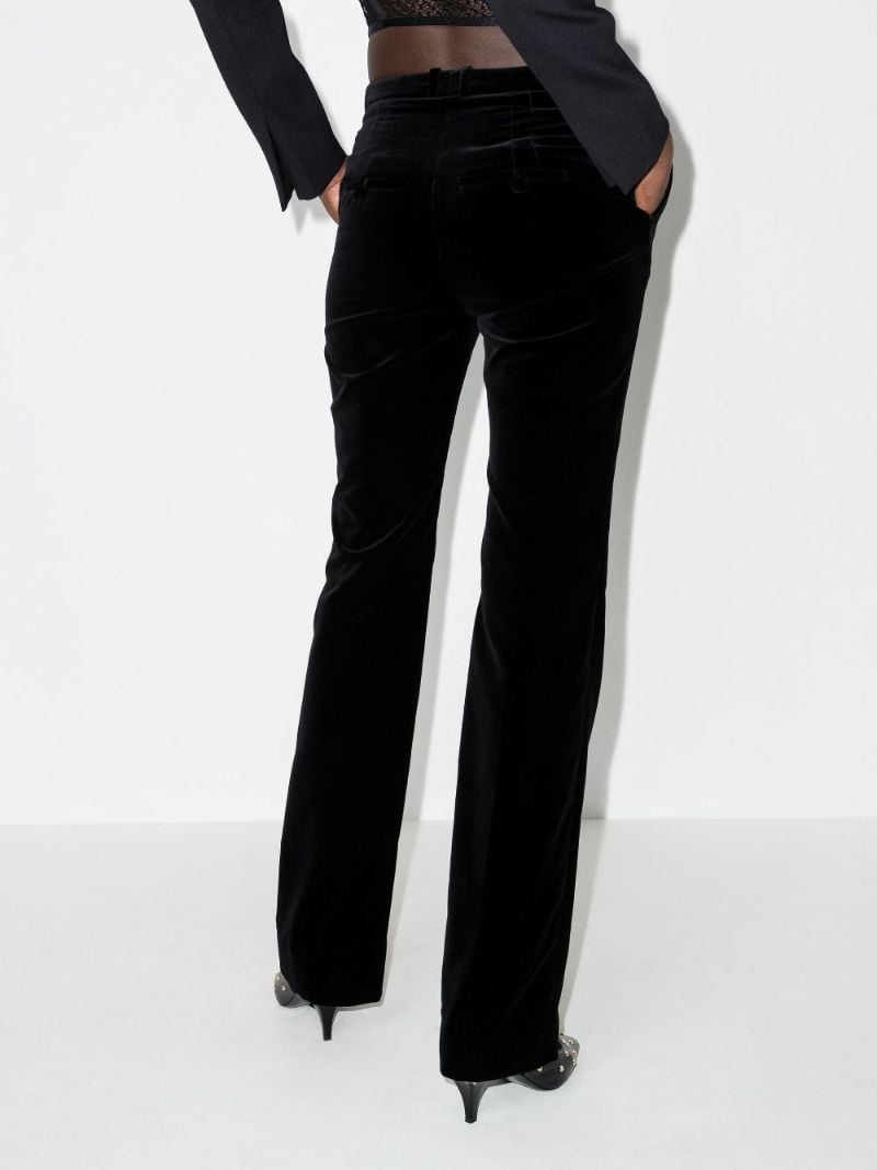 Slim Leg Velvet Trousers