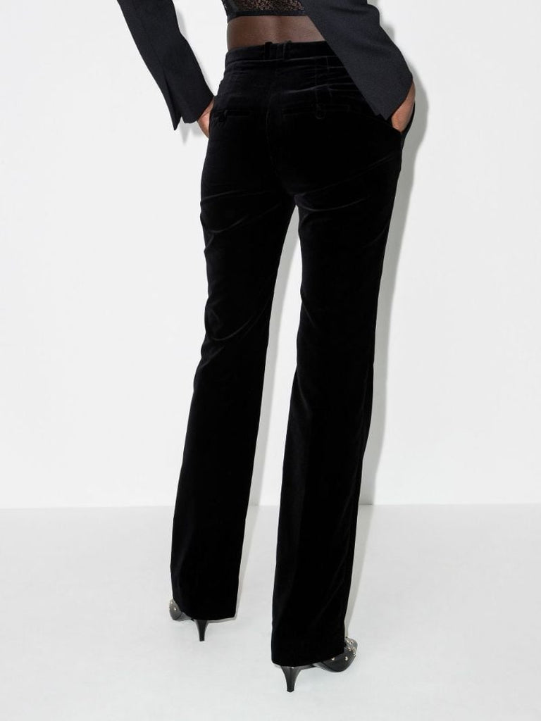 Slim Leg Velvet Trousers