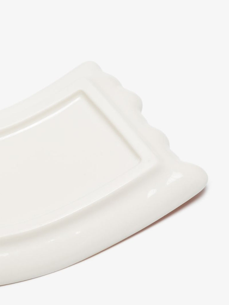 White Dripping Rainbow Trinket Tray