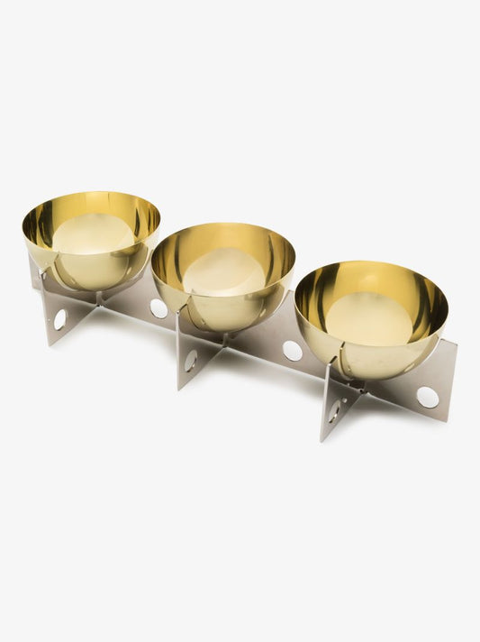 Gold and Silver Tone Berlin Petite Serving Bowls