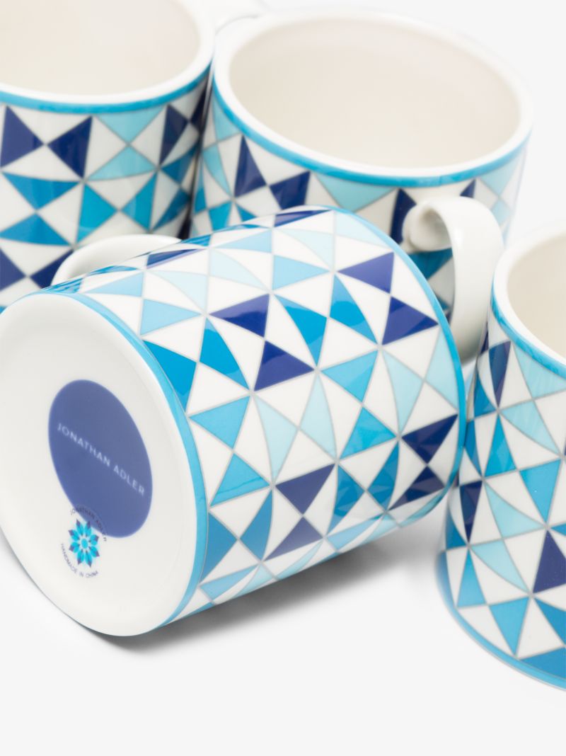 Blue and White Sorrento Mug Set