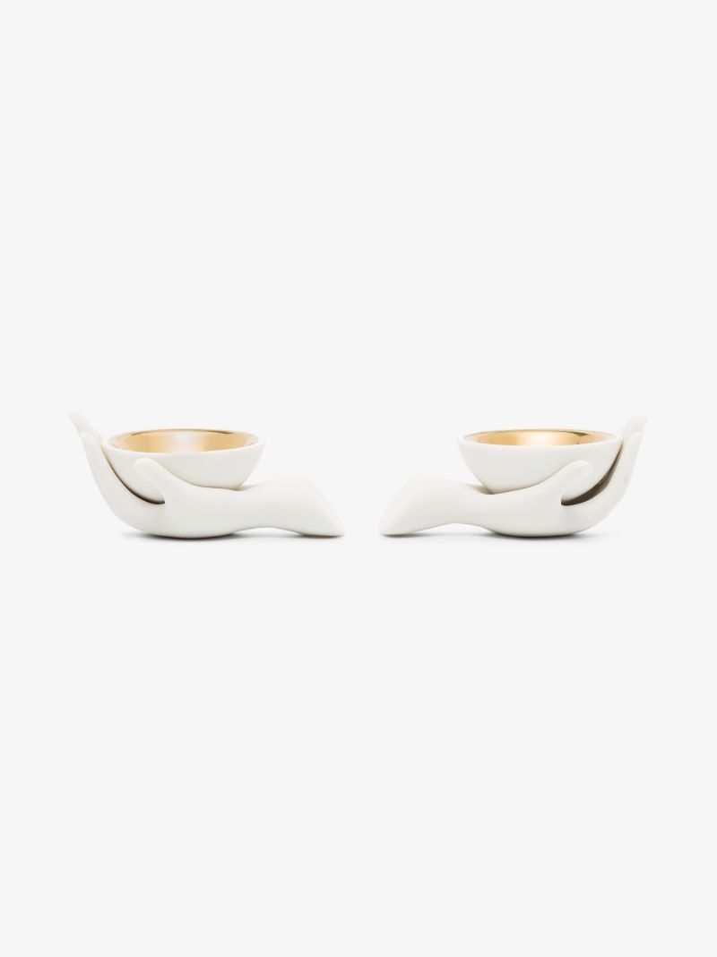 White Eve Salt and Pepper Cellars