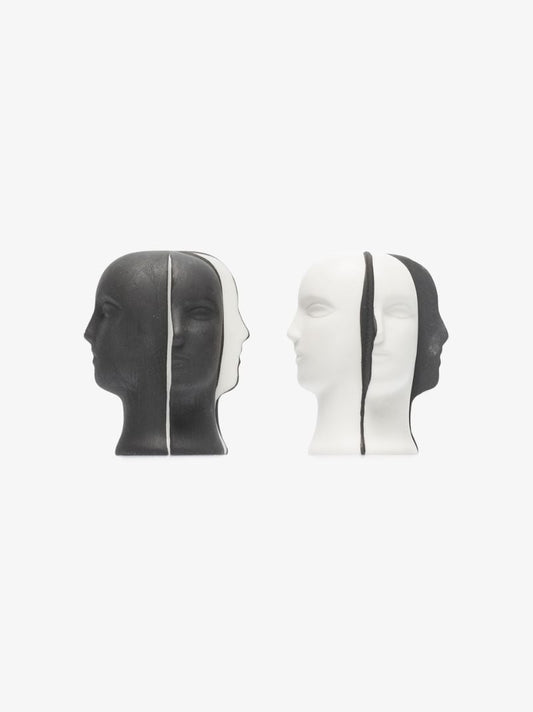 Black and White Atlas Salt and Pepper Set