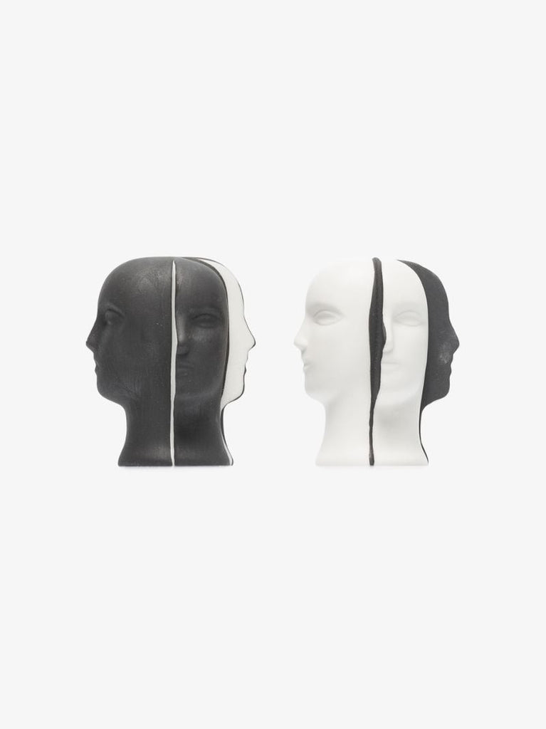 Black and White Atlas Salt and Pepper Set