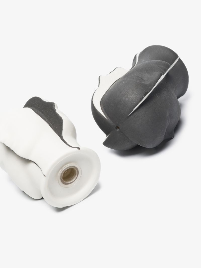 Black and White Atlas Salt and Pepper Set