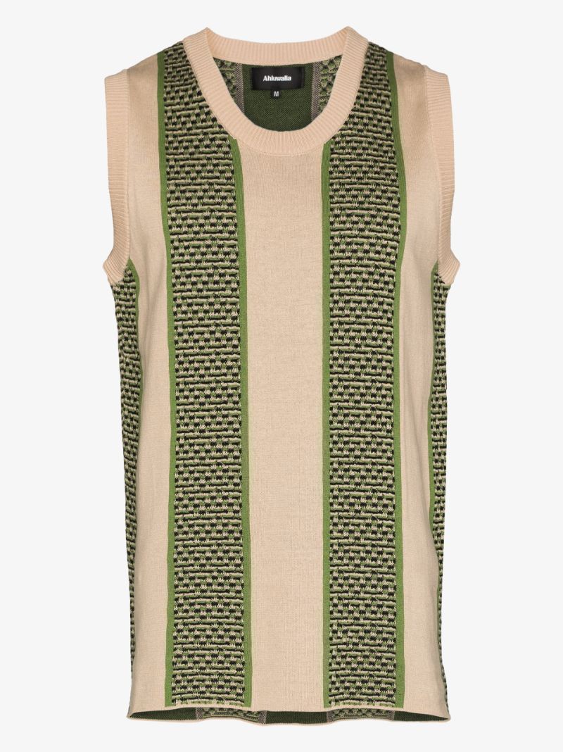 Stripe Wool Sweater Vest