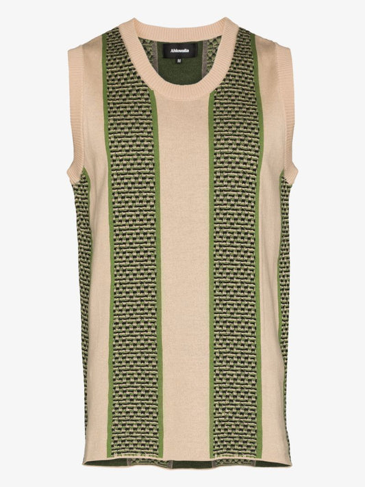 Stripe Wool Sweater Vest