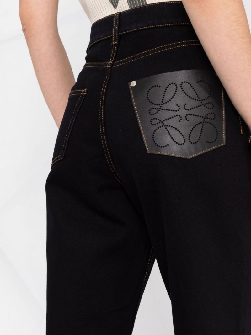 Anagram Pocket Straight Leg Jeans