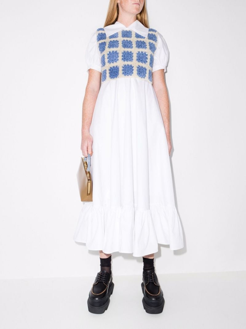 Morpheus Crochet Bodice Midi Dress