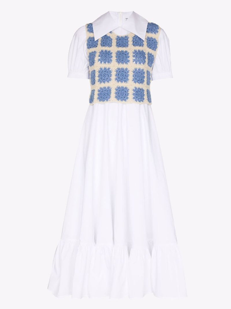 Morpheus Crochet Bodice Midi Dress