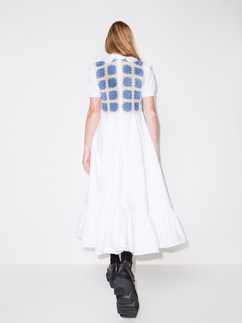 Morpheus Crochet Bodice Midi Dress