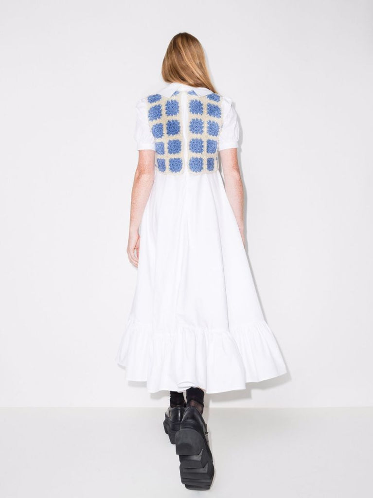 Morpheus Crochet Bodice Midi Dress