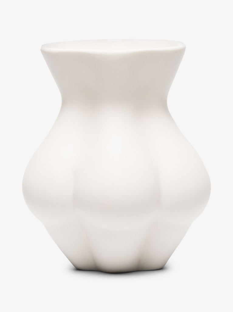 White Kiwis Derriere Vase