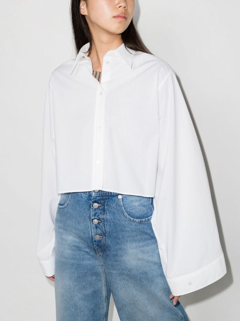 Flared Cropped Shirt