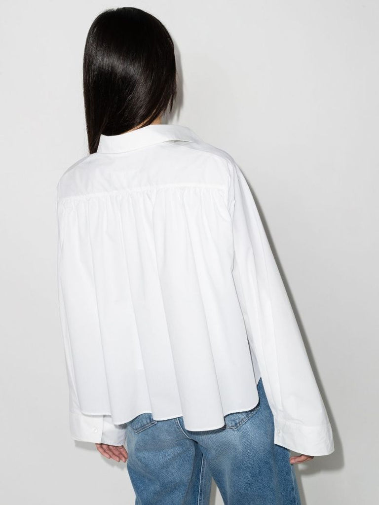 Flared Cropped Shirt