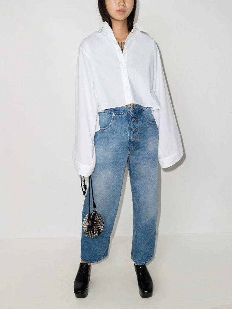 Flared Cropped Shirt