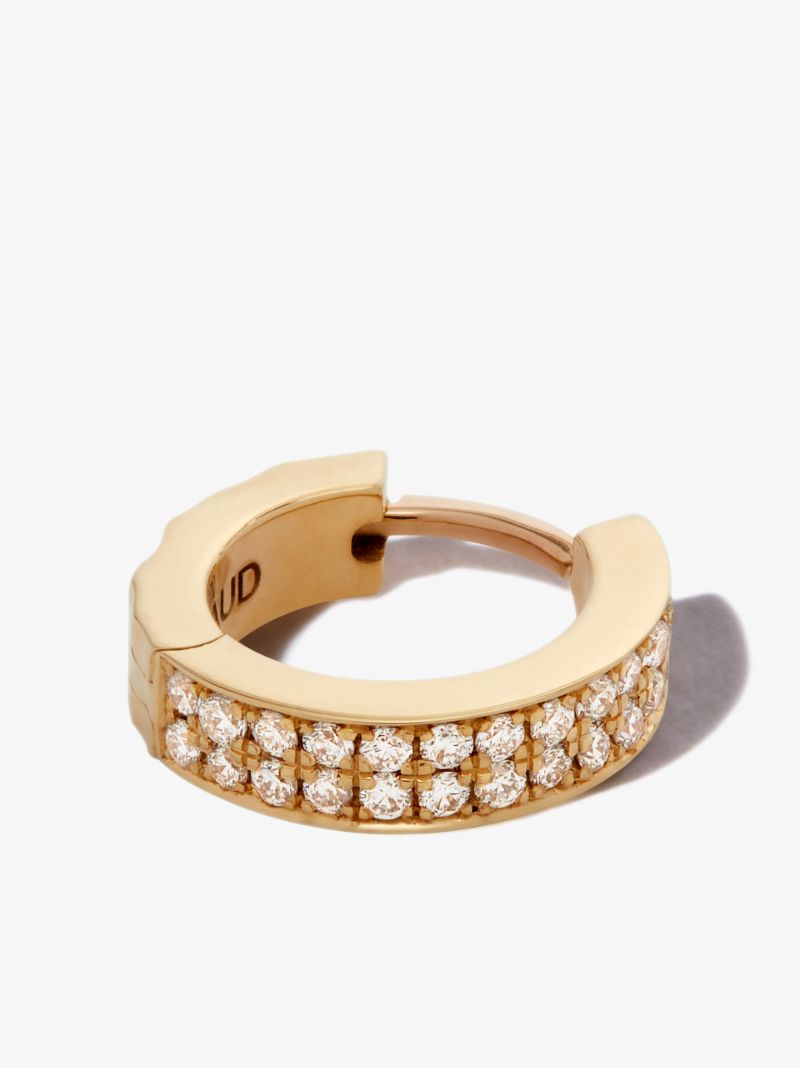 18k Yellow Gold Aspect Diamond Earring