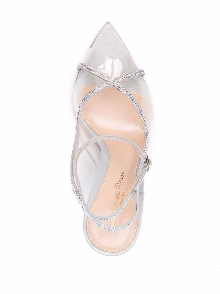 Silver Crystelle 105 Sandals