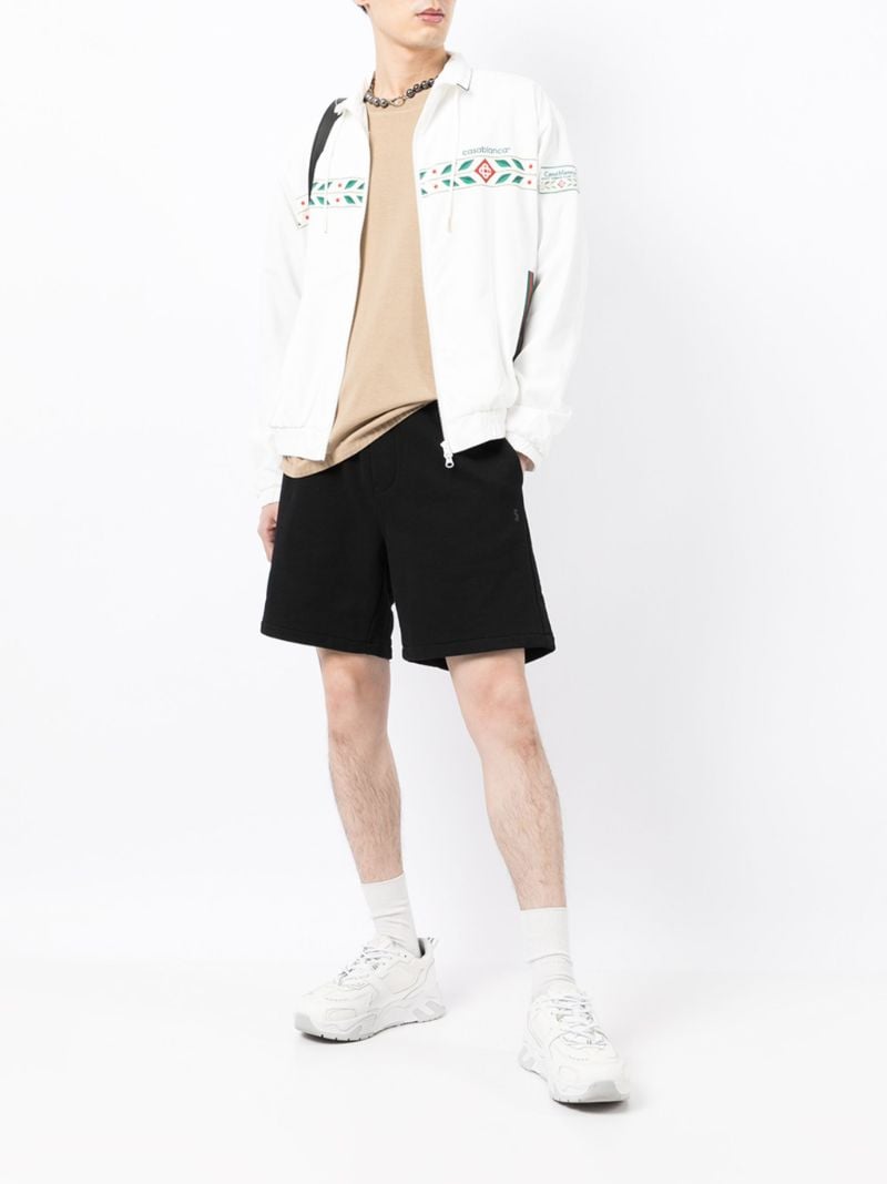 Black Drawstring Track Shorts