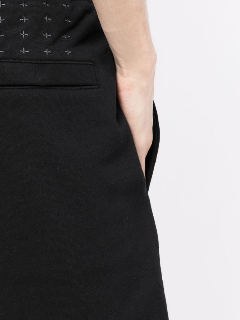 Black Drawstring Track Shorts