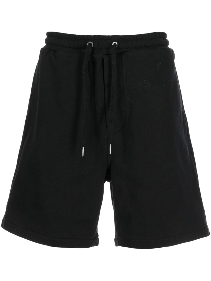 Black Drawstring Track Shorts