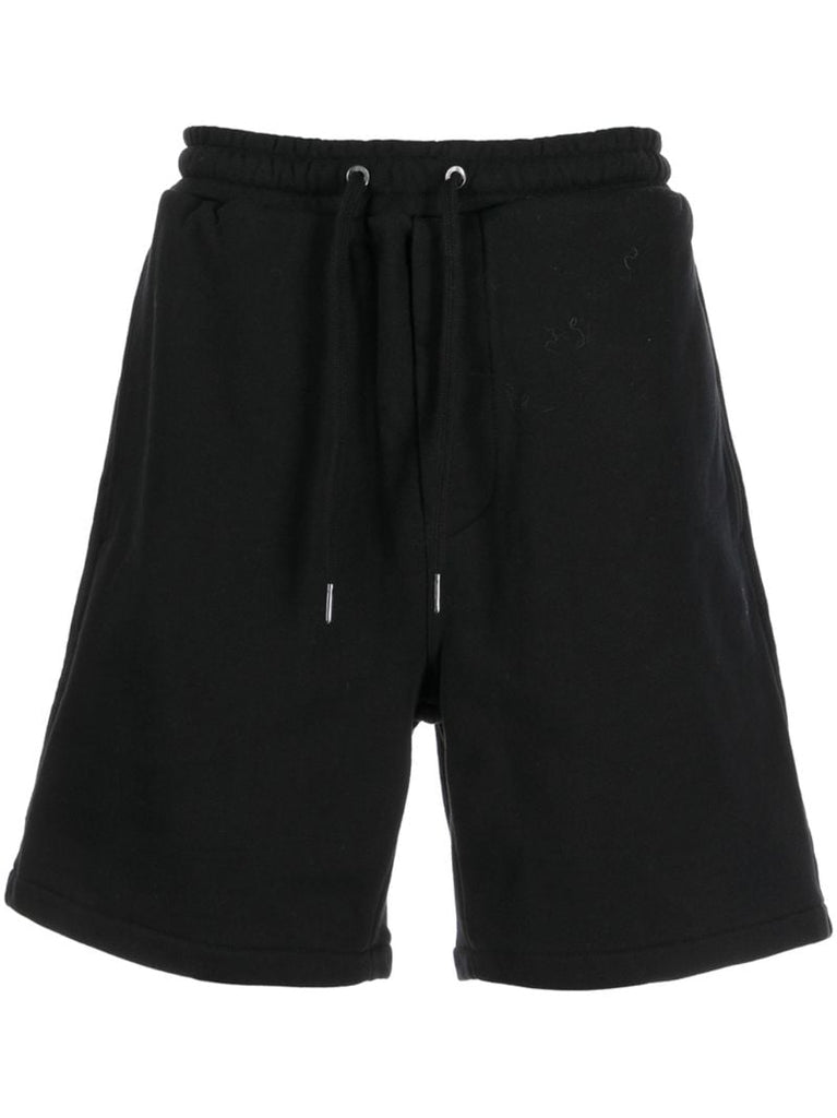 Black Drawstring Track Shorts