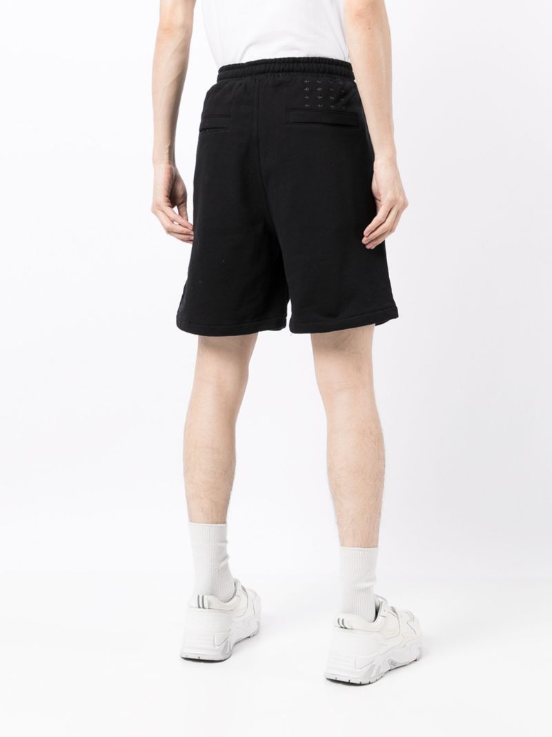 Black Drawstring Track Shorts