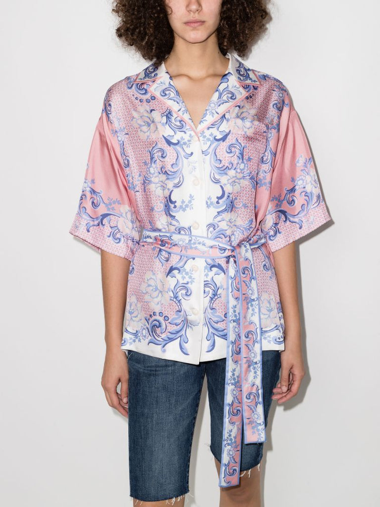 Postcard Silk Shirt