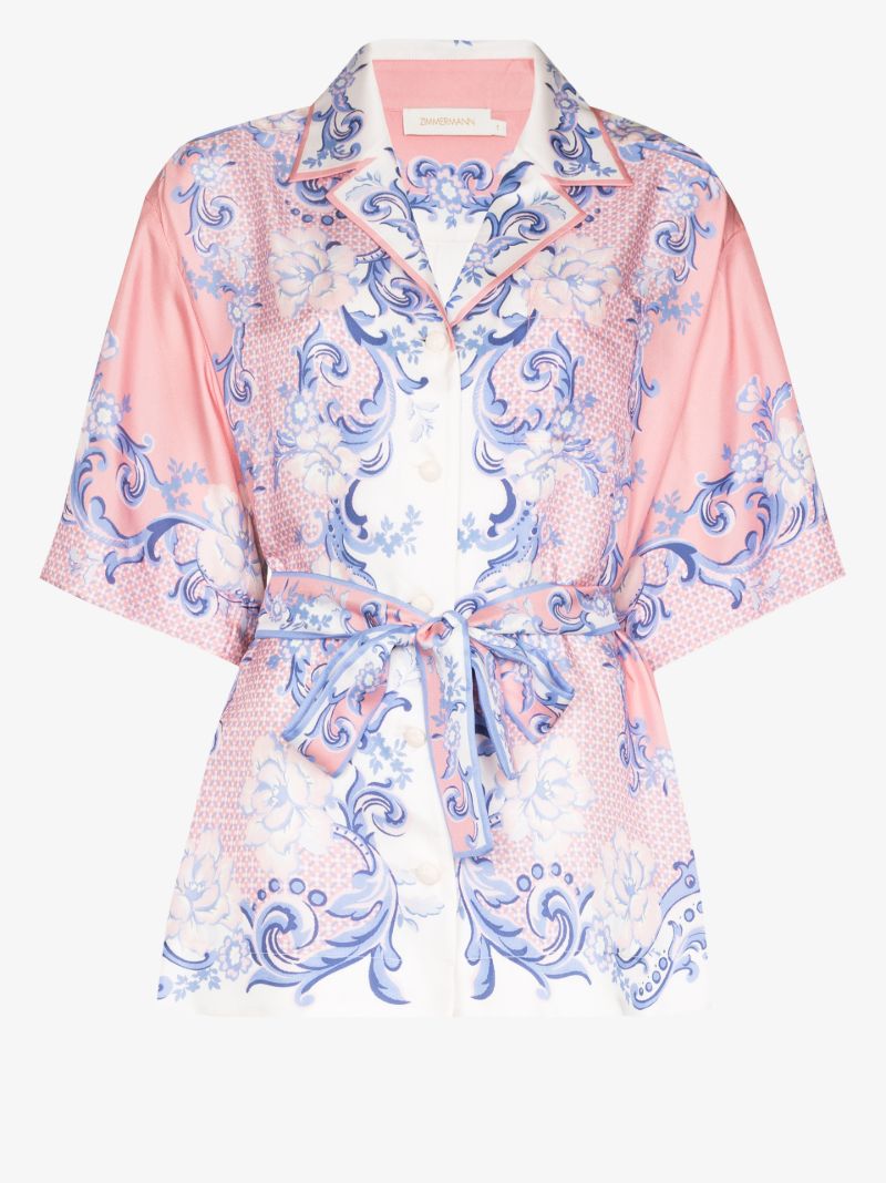 Postcard Silk Shirt