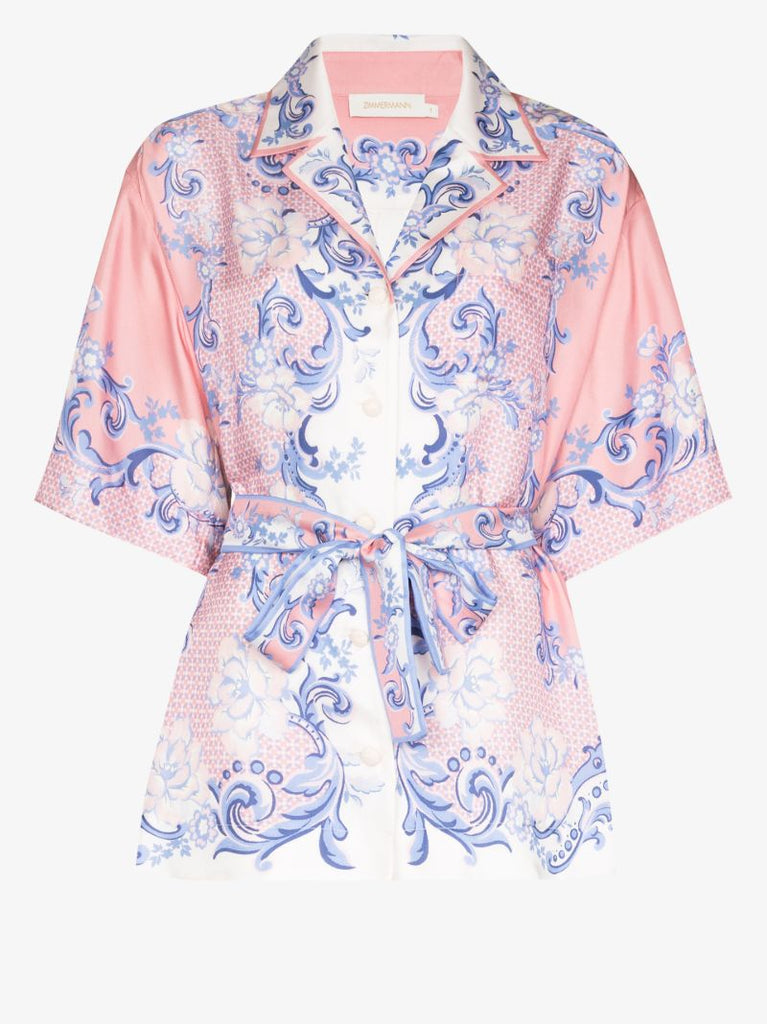 Postcard Silk Shirt