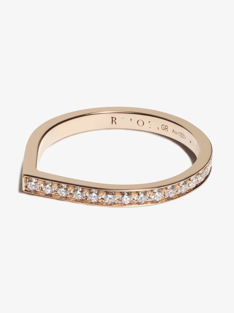 18k Rose Gold Antifer Diamond Ring