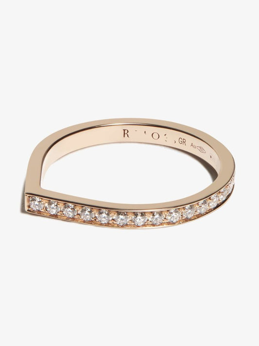 18k Rose Gold Antifer Diamond Ring